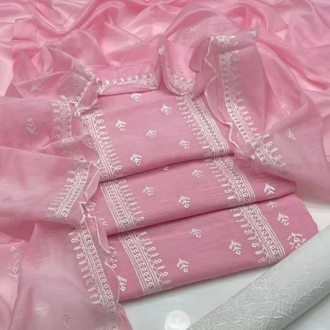 3 PC Unstitched Embroidered Paper Cotton Collection featured image