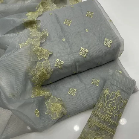 2 PC Unstitched Khadi Net Collection S12 featured image