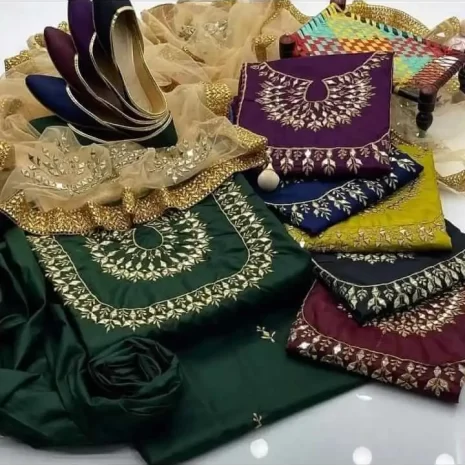 3 PC Unstitched Party Wear Collection S42 featured image 3 PC Unstitched Party Wear Collection S42 featured image