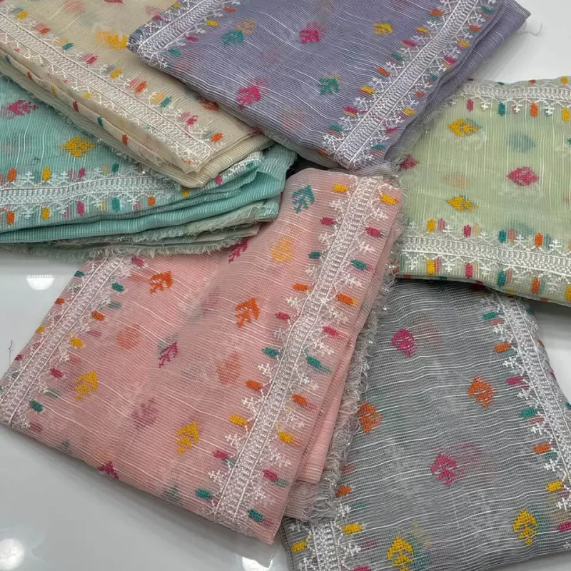 3 PC Unstitched Khadi Net Collection S12 featured image