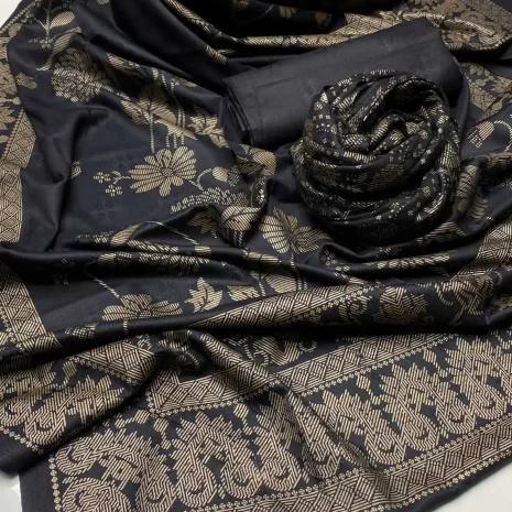 3 PC Unstitched Printed Dhanak Collection S47 featured image