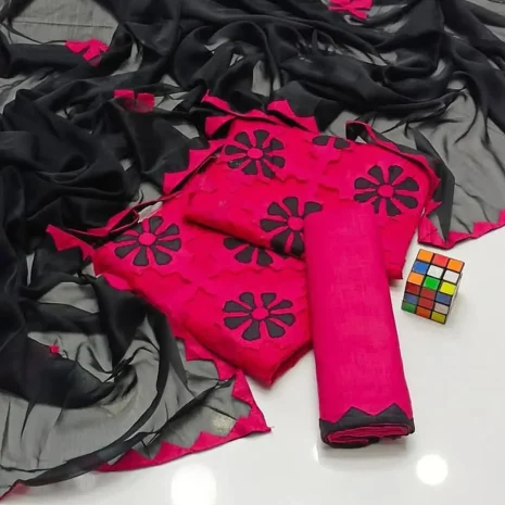3 PC Unstitched Cotton Lawn Collection S52 featured image