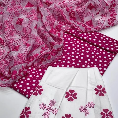 3 PC Unsticthed Cotton Lawn Embroidered Collection S12 featured image 3 PC Unsticthed Cotton Lawn Embroidered Collection S12 featured image